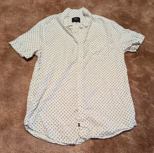 Rails Button Down Linen Blend Shirt - Size L